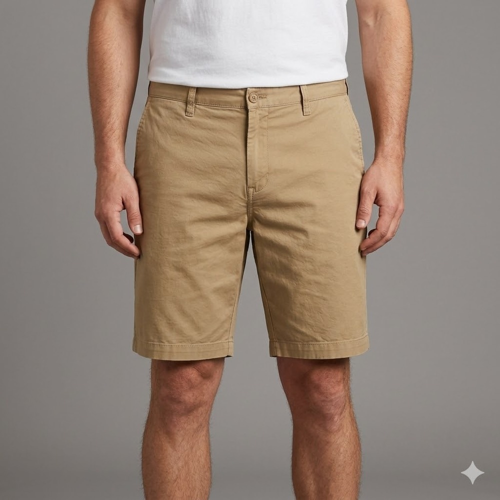 Dockers Chino Shorts Supreme Flex Ultimate Comfort Classic Size 40 Khaki